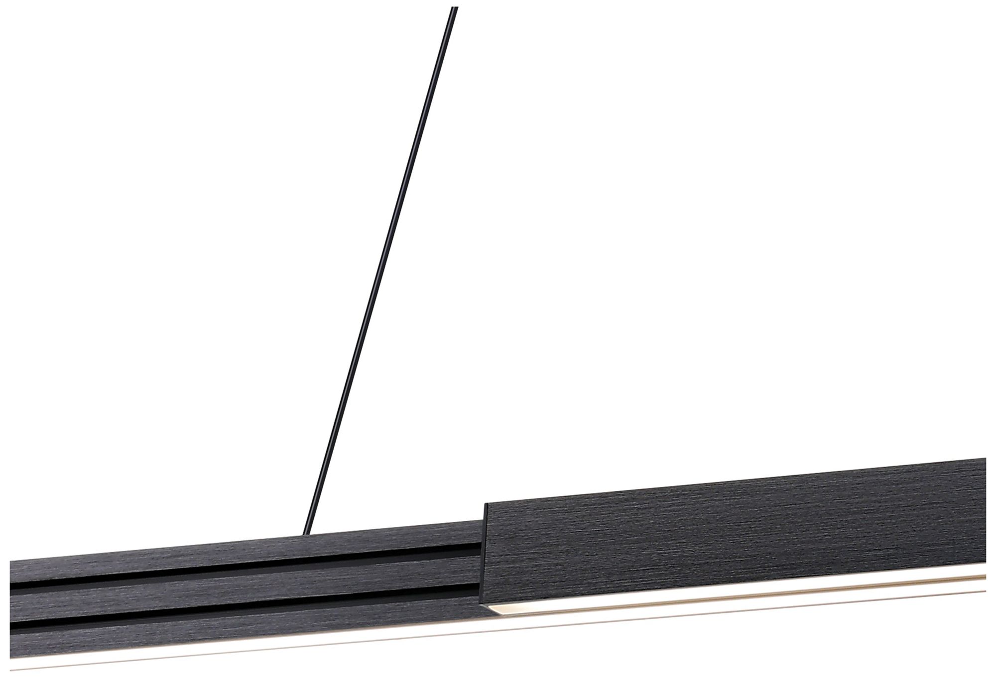 Image 4 Eglo Montebuono 2 Light Brushed Black Aluminum Expandable LED Pendant more views