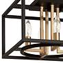 3_Eglo Mundazo 13" Wide Black and Gold 4-Light Open Box Ceiling Light more views