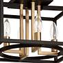 4_Eglo Mundazo 13" Wide Black and Gold 4-Light Open Box Ceiling Light more views