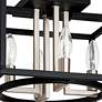 4_Eglo Mundazo 13" Wide Nickel and Black Rectangular Box Ceiling Light more views