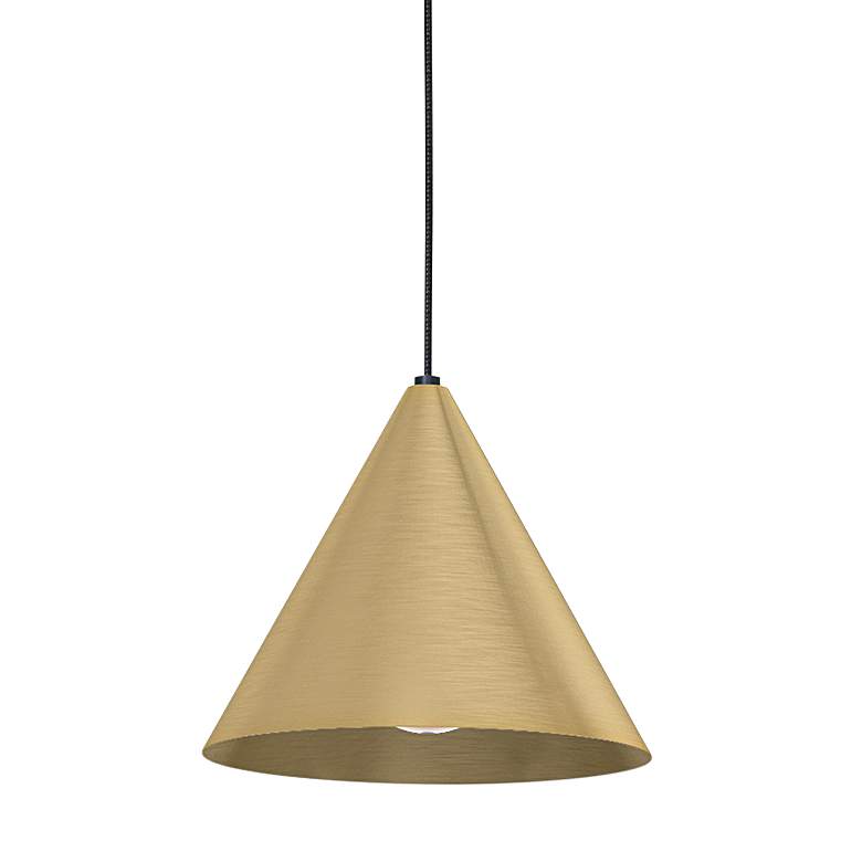 Image 3 Eglo Narices 31 1/2"W Black and Brass 3-Light Linear Pendant more views