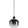 Eglo Oilella 7 1/2" Wide Black Glass Bowl Mini Pendant