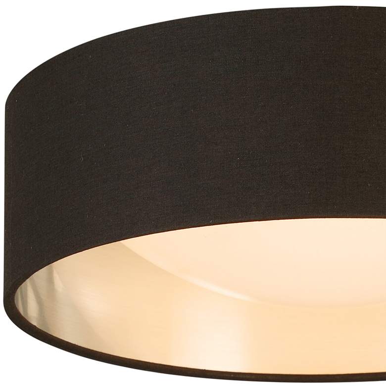 Image 4 Eglo Orme 12" Wide Black and Brushed Nickel LED Modern Ceiling Light more views