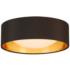 Eglo Orme 12" Wide Black and Gold LED Ceiling Light