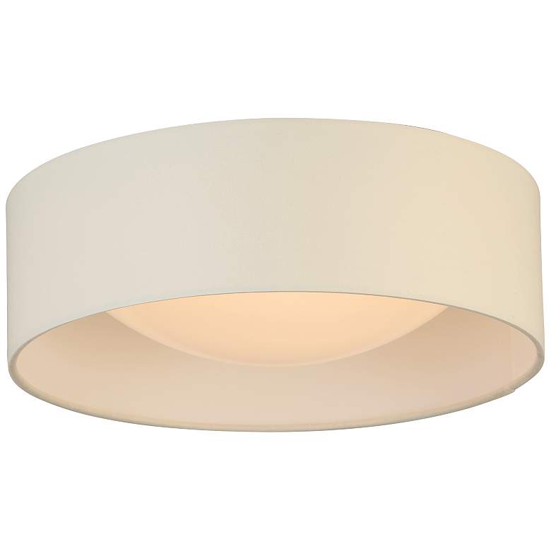 Image 3 Eglo Orme 12" Wide White LED Ceiling Light