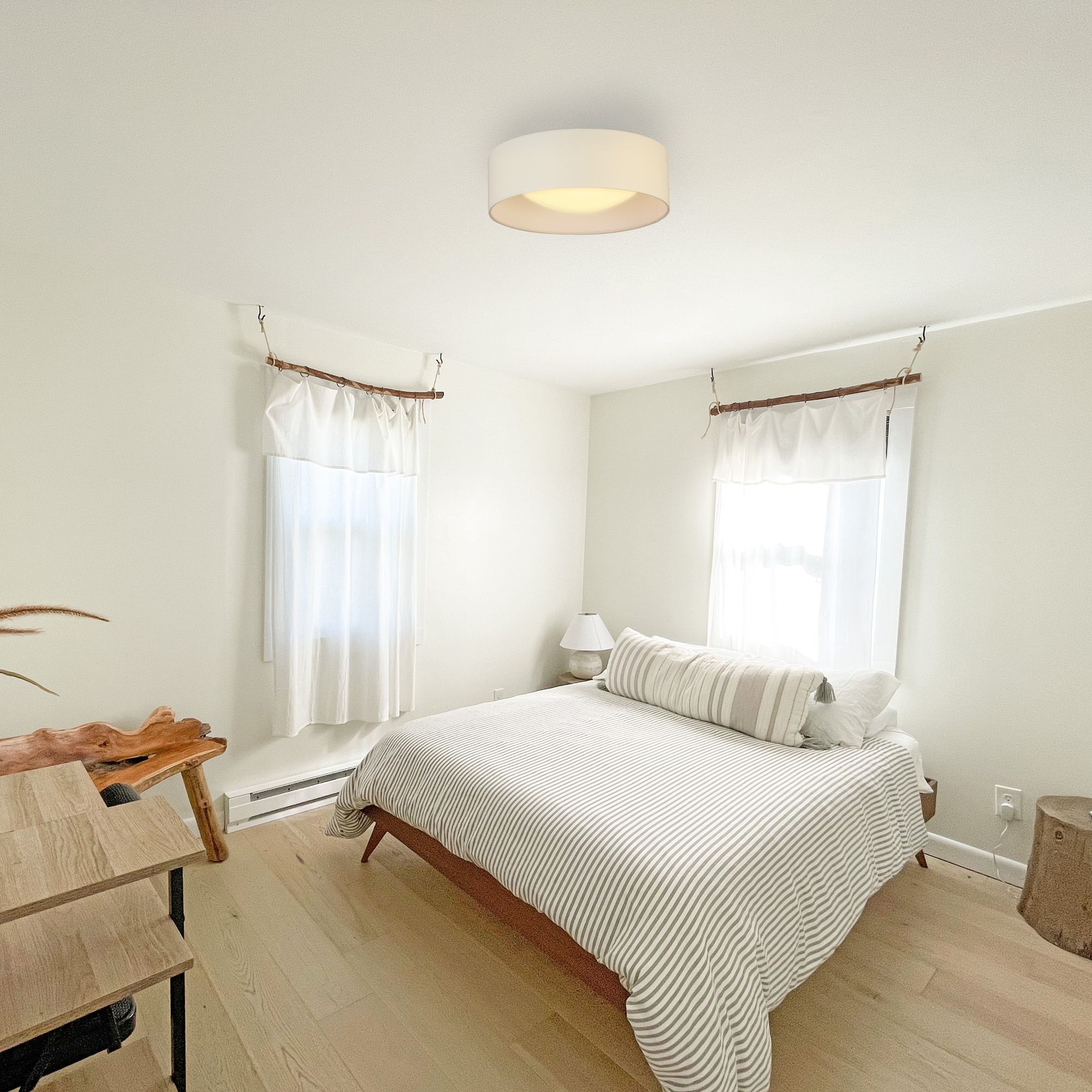 Image 6 Eglo Orme 12" Wide White LED Ceiling Light more views