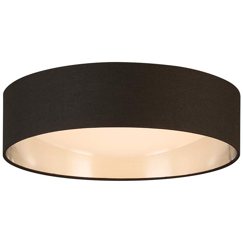 Image 3 Eglo Orme 16" Wide Black and Brushed Nickel LED Modern Ceiling Light