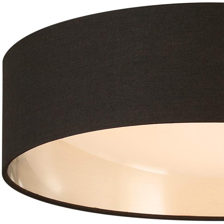 Image 4 Eglo Orme 16" Wide Black and Brushed Nickel LED Modern Ceiling Light more views