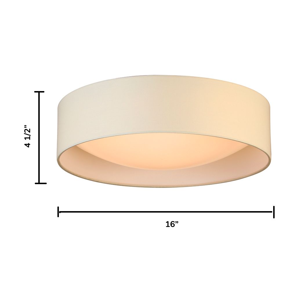 Image 5 Eglo Orme 16" Wide White LED Ceiling Light more views