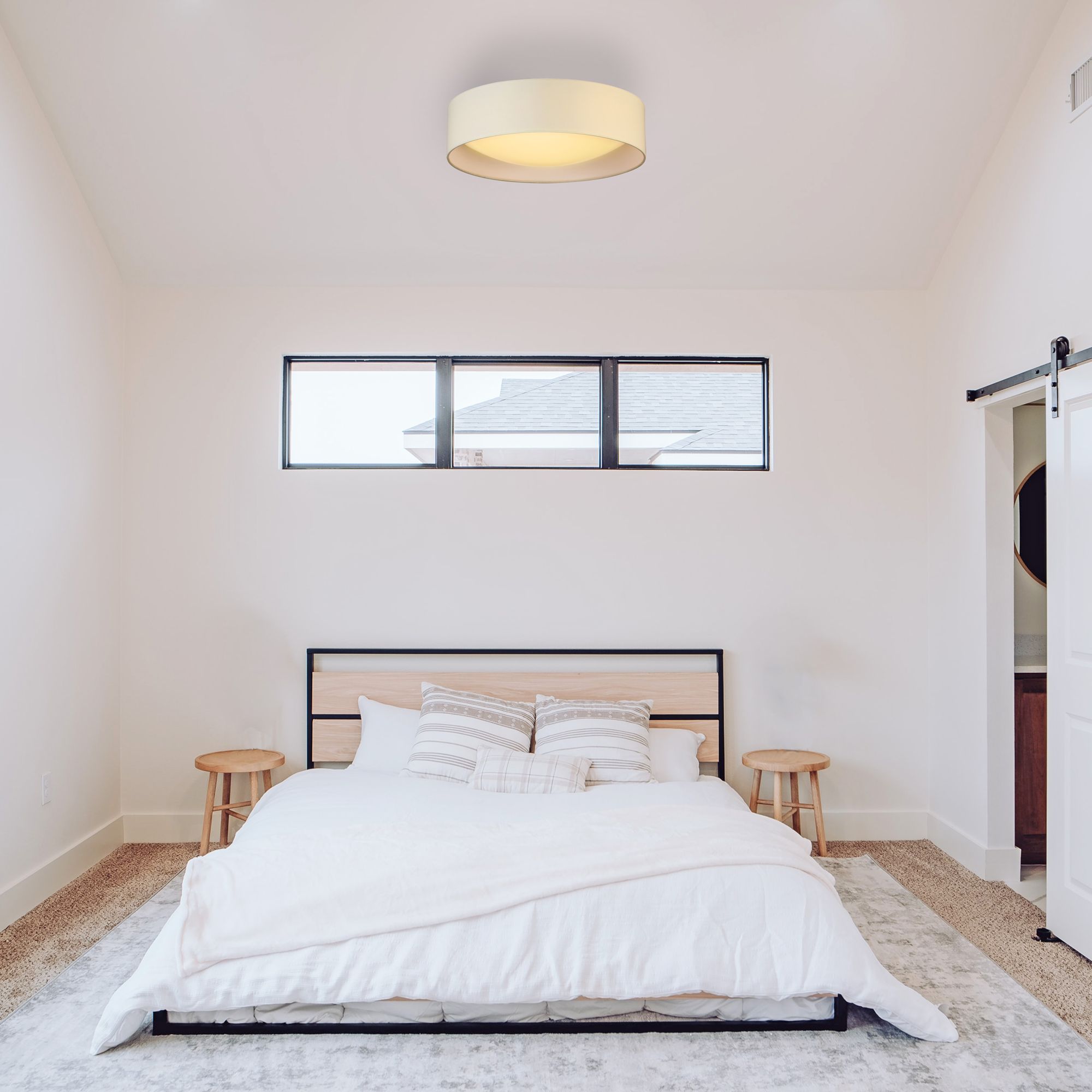 Image 7 Eglo Orme 16" Wide White LED Ceiling Light more views