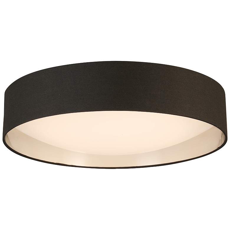 Image 3 Eglo Orme 20" Wide Black and Brushed Nickel LED Modern Ceiling Light