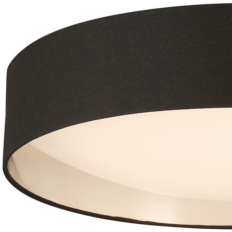Image 4 Eglo Orme 20" Wide Black and Brushed Nickel LED Modern Ceiling Light more views