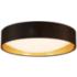 Eglo Orme 20" Wide Black and Gold Modern LED Ceiling Light