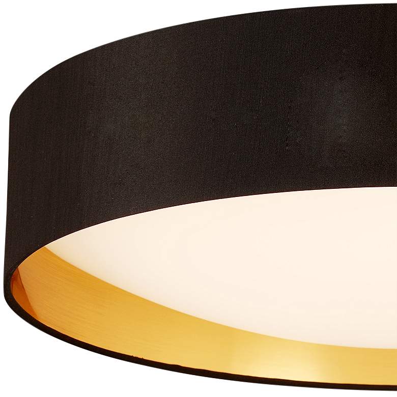 Image 4 Eglo Orme 20" Wide Black and Gold Modern LED Ceiling Light more views