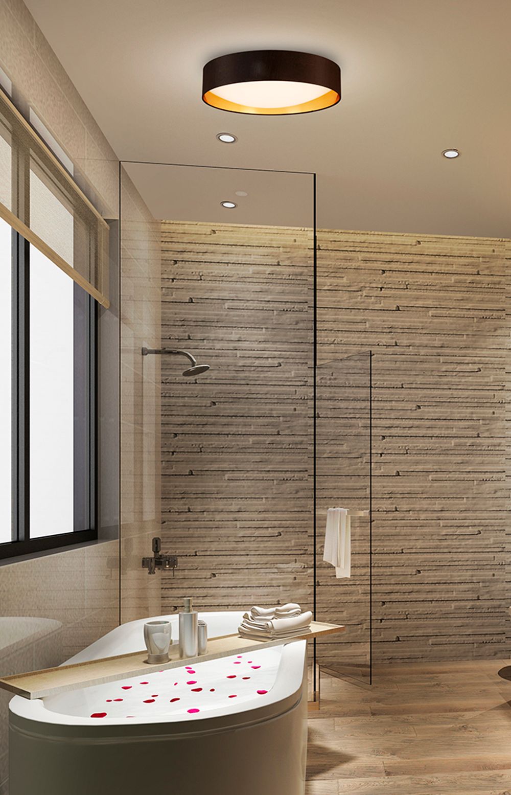 Image 6 Eglo Orme 20" Wide Black and Gold Modern LED Ceiling Light more views