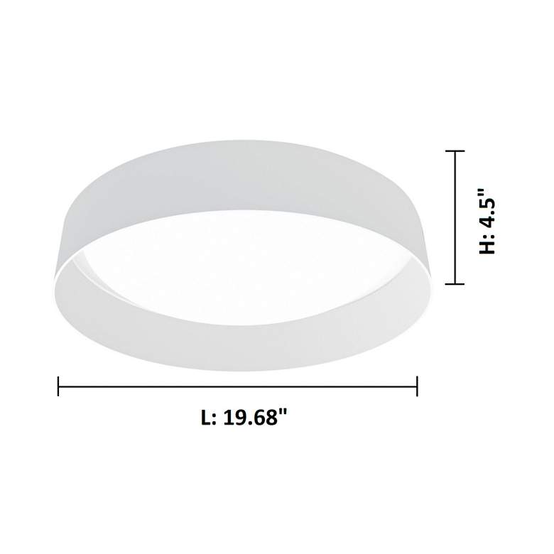Image 4 Eglo Palomaro 19 3/4" Wide White LED Ceiling Light more views