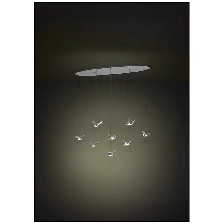 Image 5 Eglo Paratebueno 1 46" 8 Light Chrome 3CCT LED Pendant Light more views