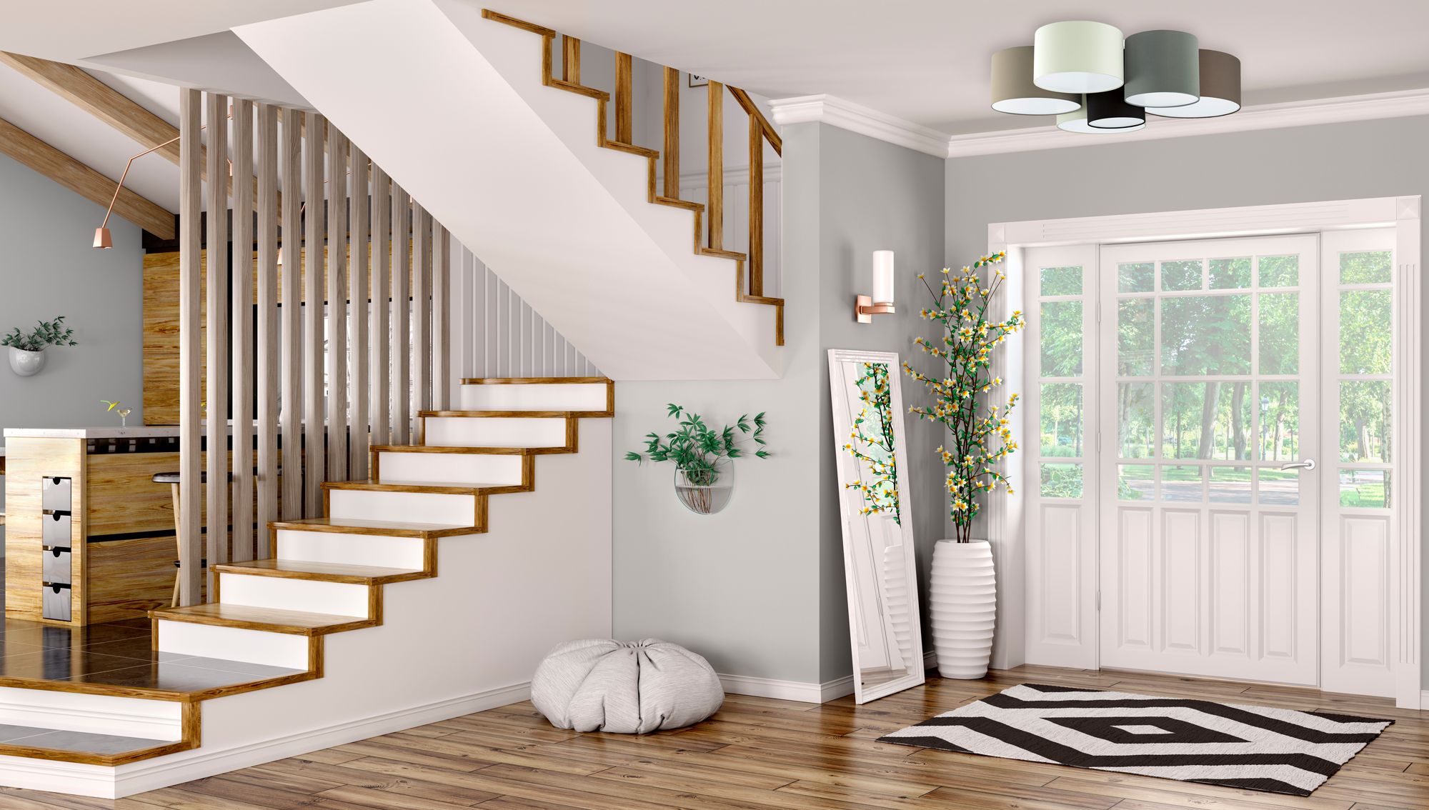 Image 6 Eglo Pastore 33 1/4" Wide White 6-Light Ceiling Light more views