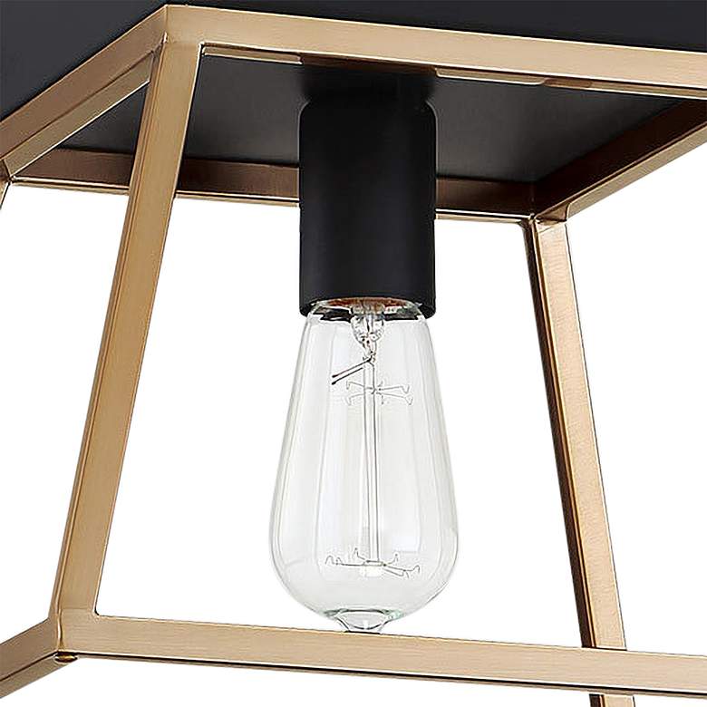 Image 3 Eglo Paulino 11 1/2"W Brushed Gold and Black Ceiling Light more views