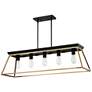 2_Eglo Paulino 11 1/2"W Brushed Gold and Matte Black Pendant