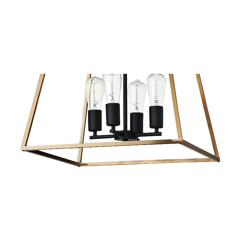 Image 2 Eglo Paulino 18" Wide Matte Black and Brushed Gold Pendant Light more views