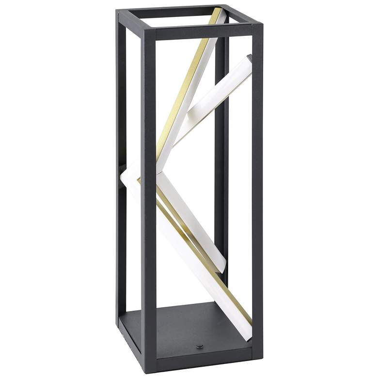 Image 1 Eglo Penela 17 inch Black and Gold LED Table Lamp