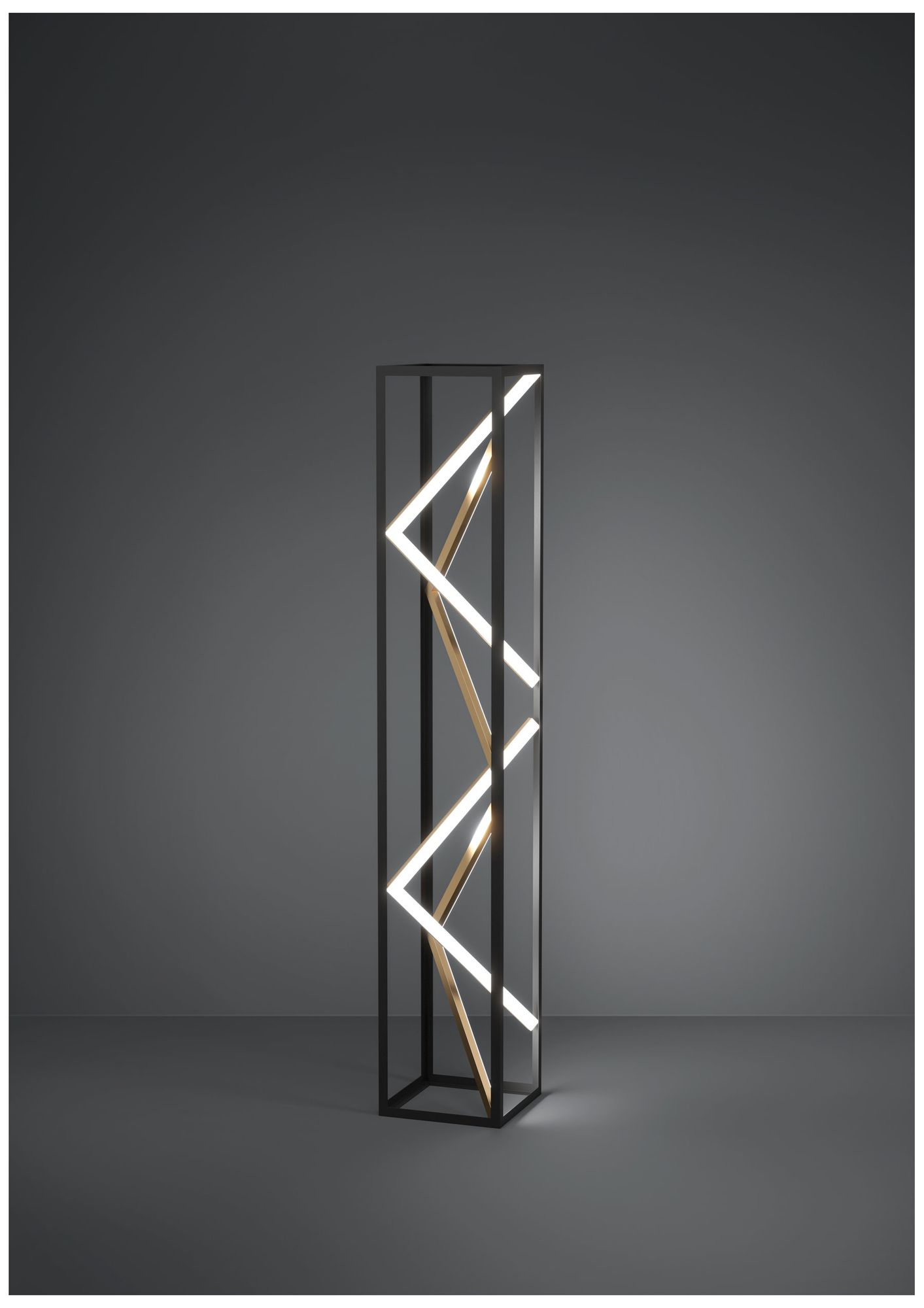 Image 6 Eglo Penela Black and Gold 3CCT LED Floo more views