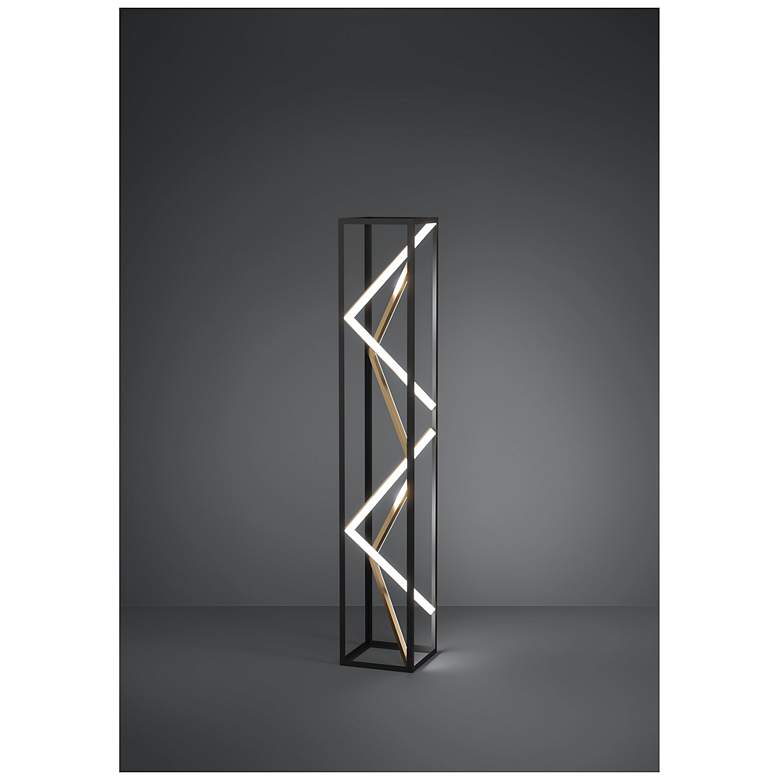 Image 6 Eglo Penela Black and Gold 3CCT LED Floo more views
