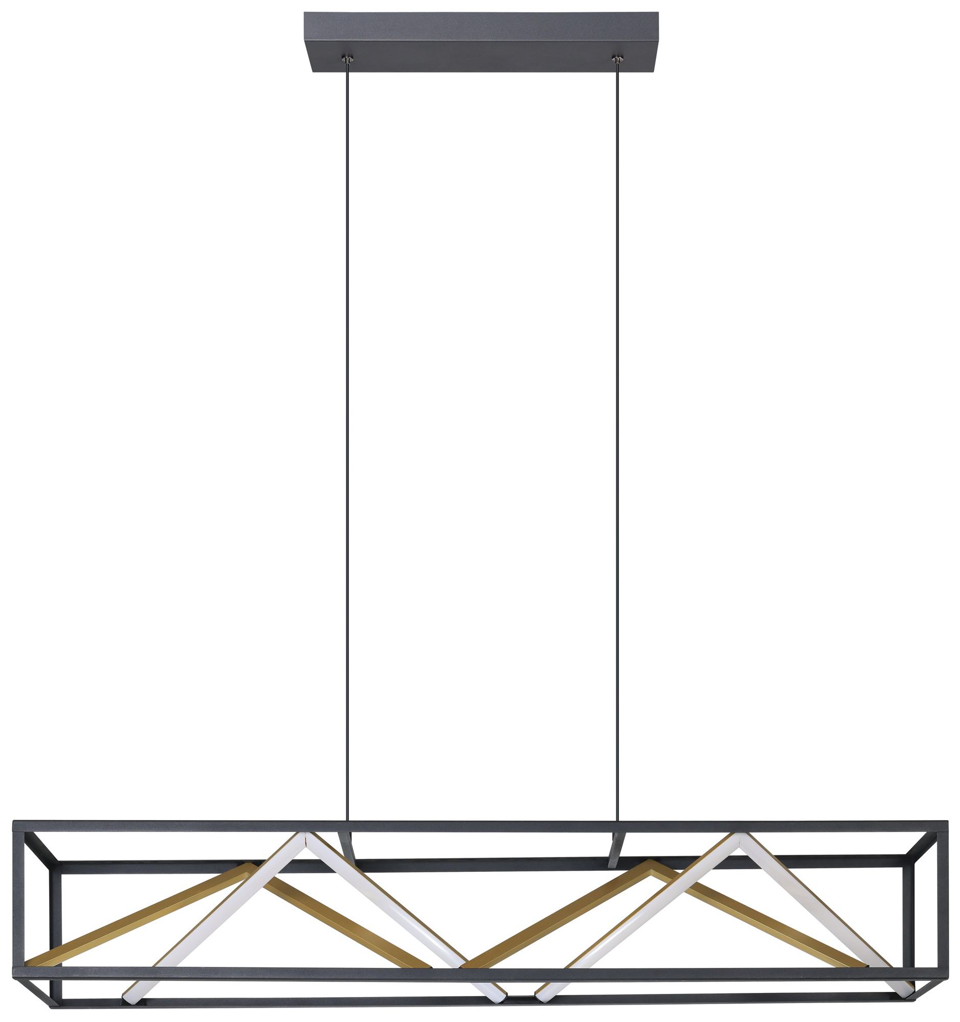 Image 3 Eglo Penela Black and Gold 3CCT LED Pendant Light more views