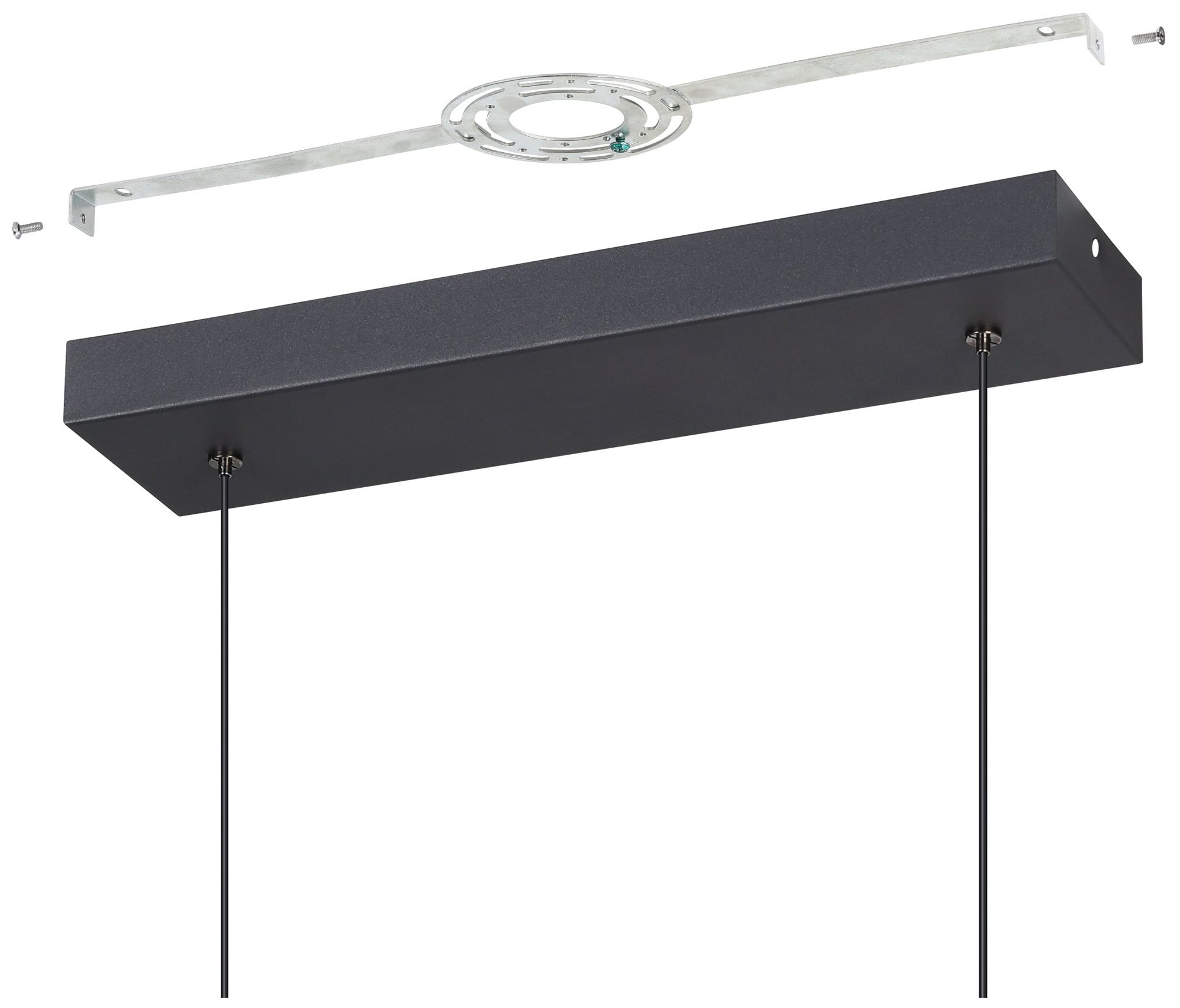 Image 5 Eglo Penela Black and Gold 3CCT LED Pendant Light more views