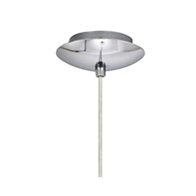 Image 3 Eglo Pinto 4 3/4 inch Wide Chrome and White Mini Pendant Light more views