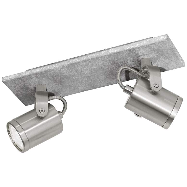 Image 1 Eglo Praceta 2-Light Concrete Gray LED Track Fixture