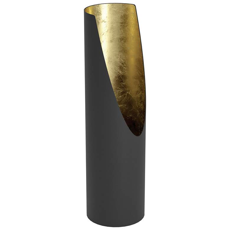 Image 1 Eglo Prebone 19 inch Black and Gold Leaf Table Lamp