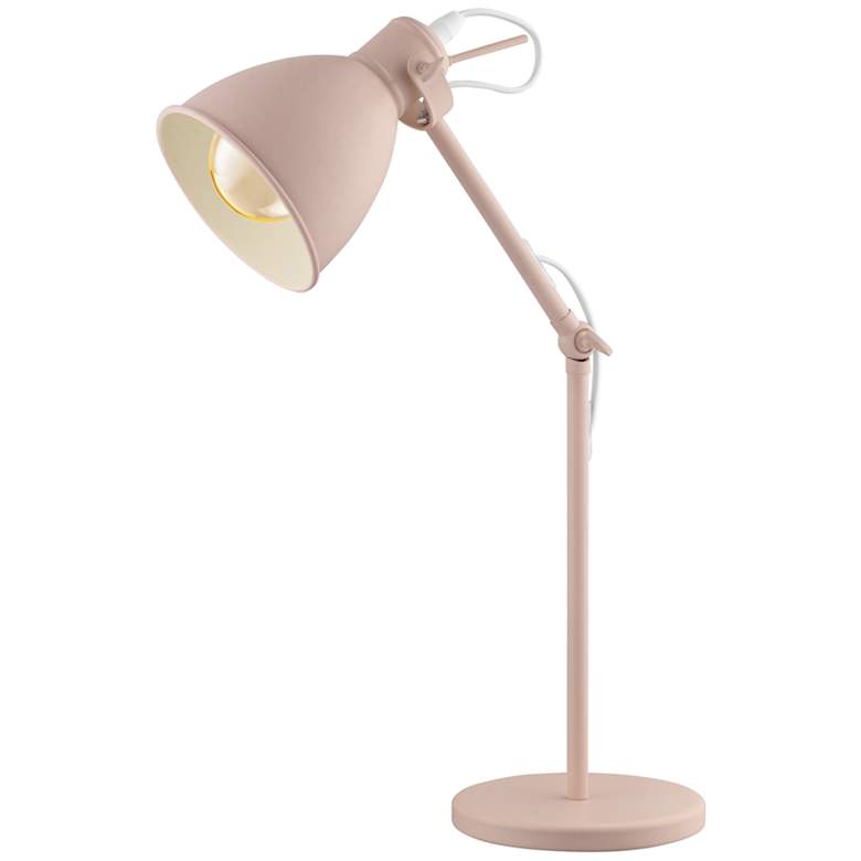 Image 1 Eglo Priddy-P Pastel Apricot Adjustable Desk Lamp
