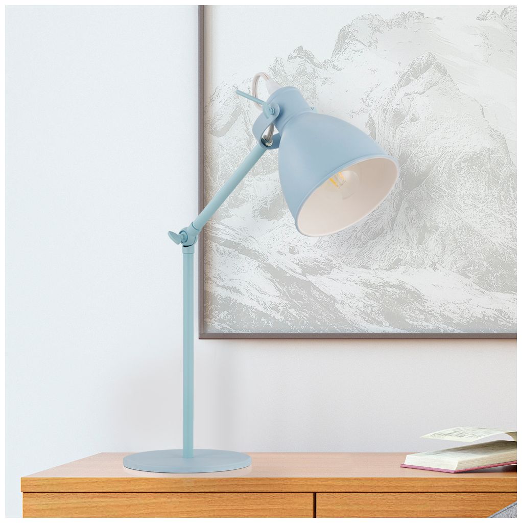 Image 5 Eglo Priddy-P Pastel Light Blue Adjustable Desk Lamp more views