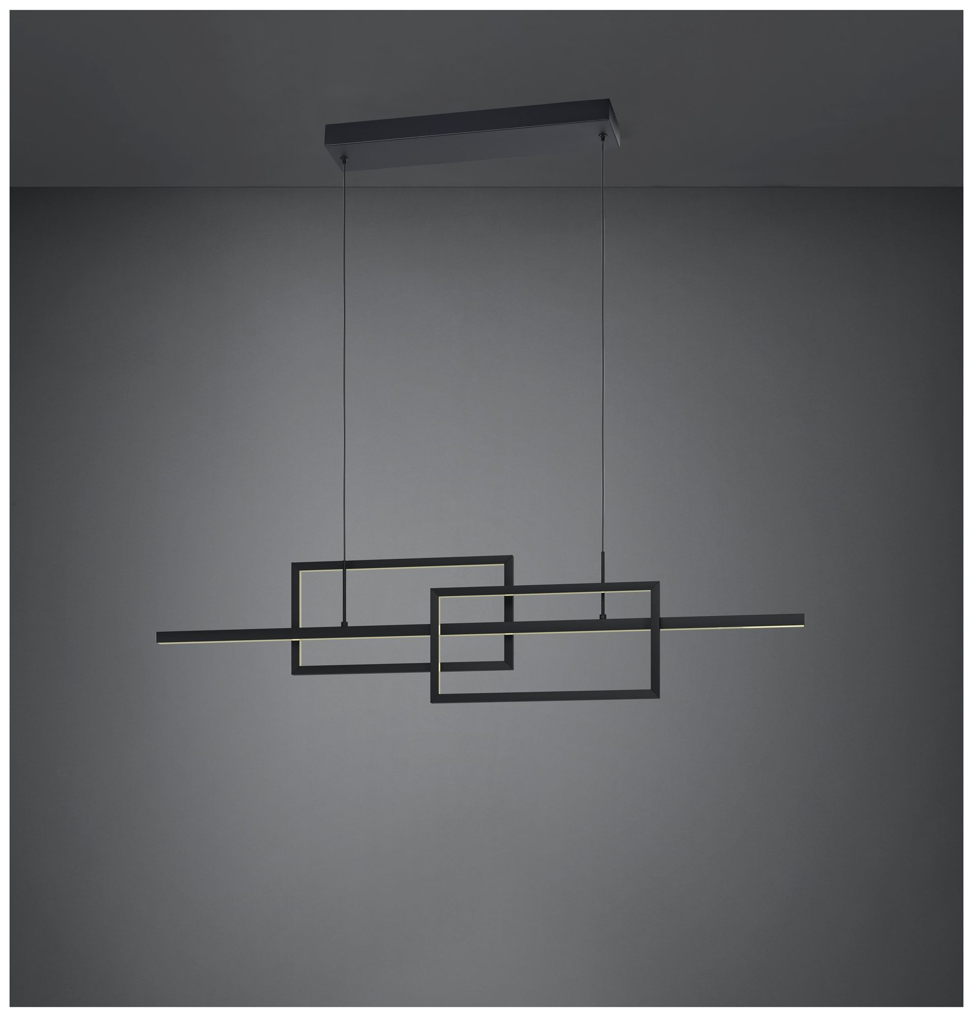 Image 6 Eglo Puebla 45 inch Black 3CCT LED Pendant Light more views