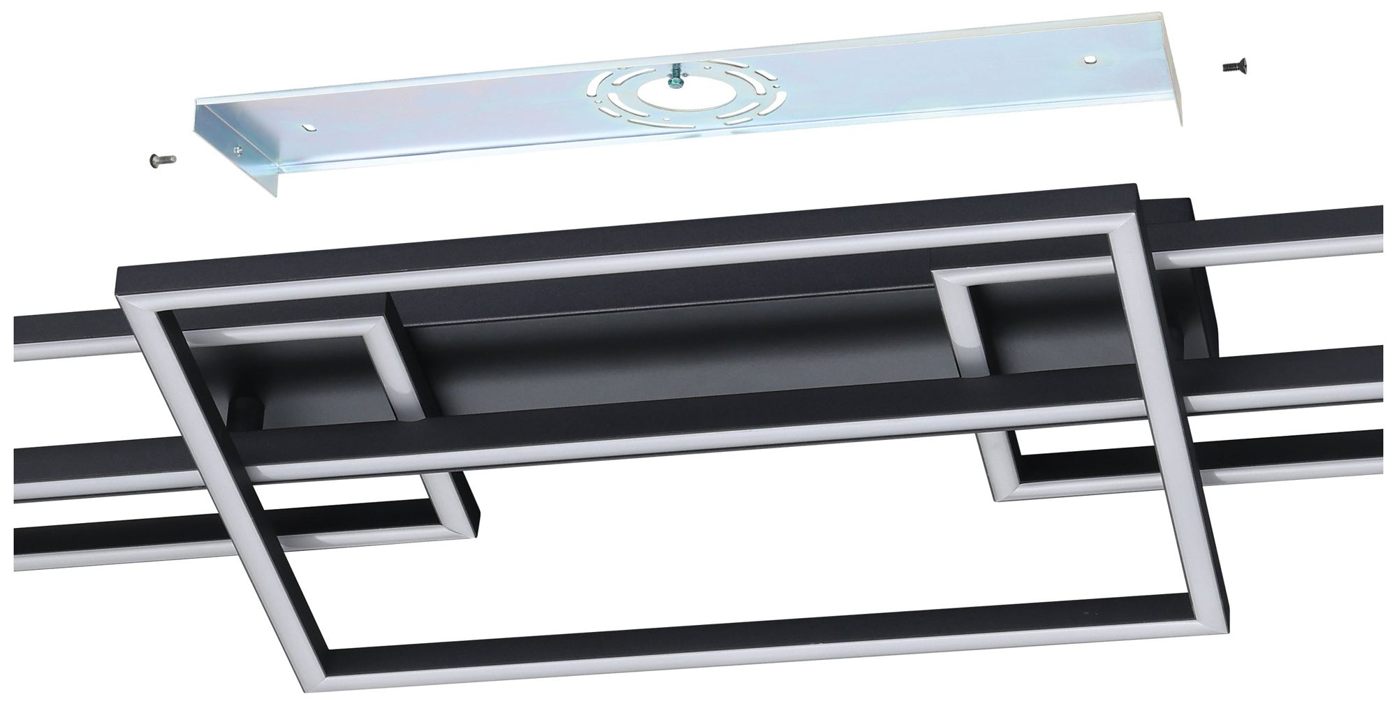 Image 5 Eglo Puebla 59-inch Black 3CCT LED Flush Mount more views