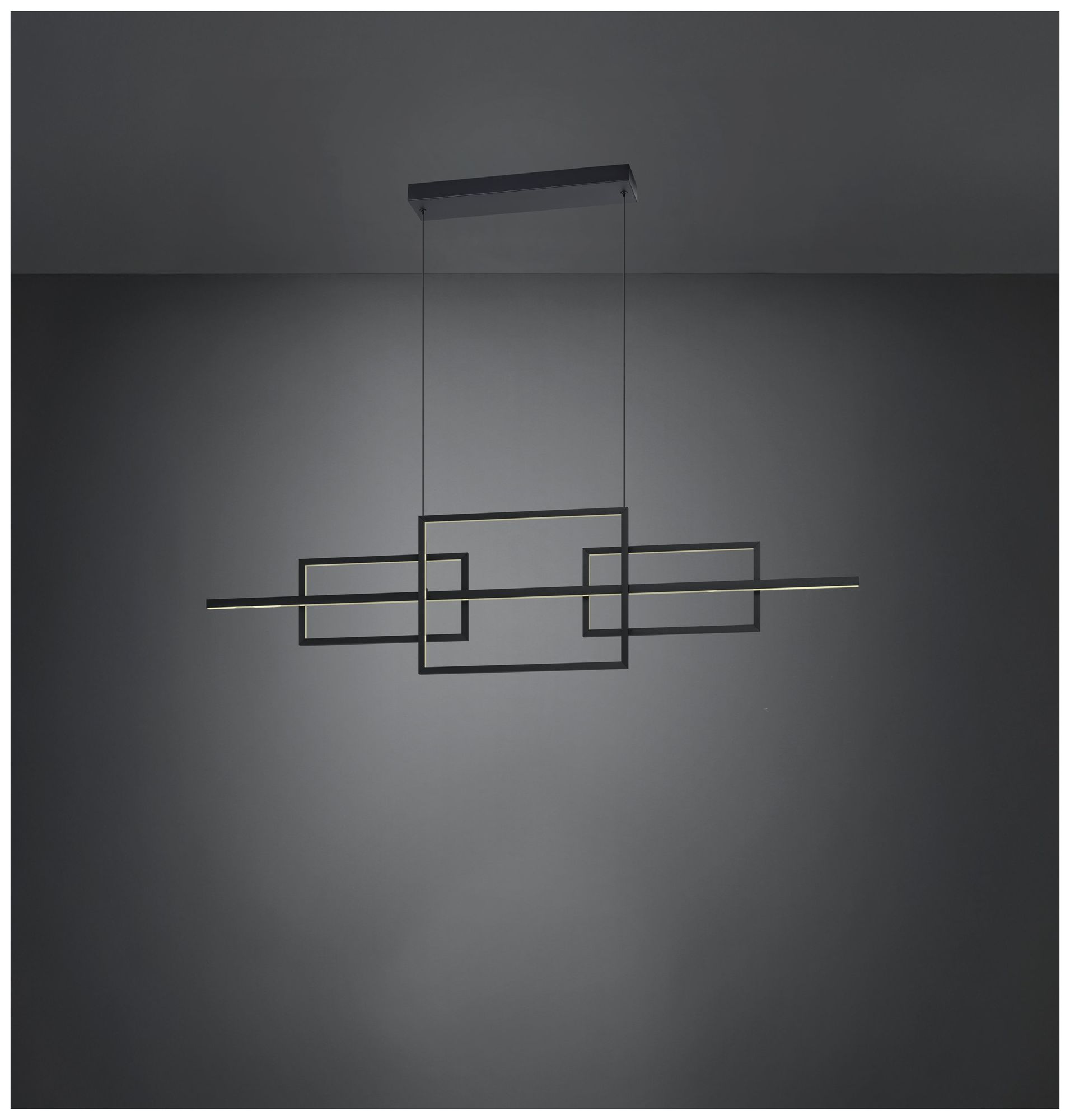 Image 6 Eglo Puebla 59 inch Black 3CCT LED Pendant Light more views