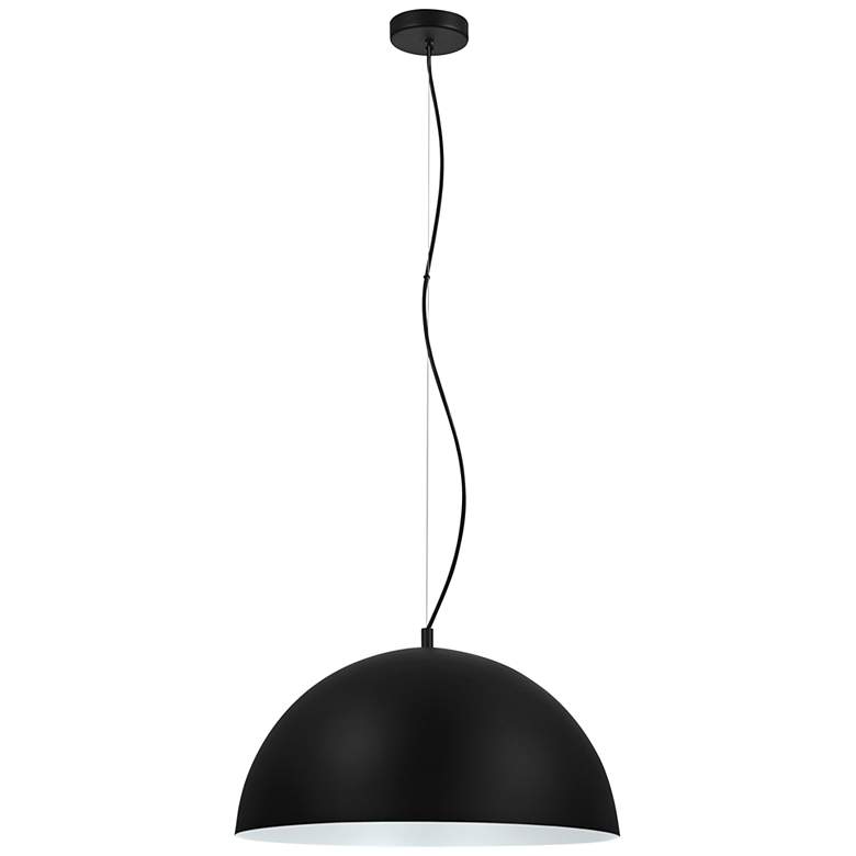 Image 2 Eglo Rafaelino 21 inch Wide Black and White Pendant Light
