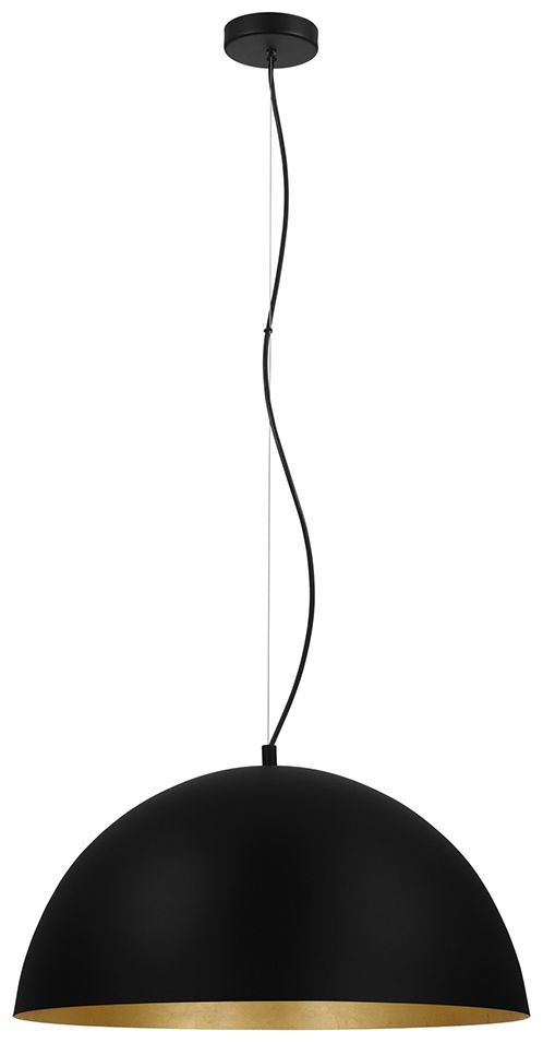 Eglo Rafaelino 23.62" Wide Black and Gold Leaf Pendant Light