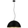 1_Eglo Rafaelino 23.62" Wide Black and Gold Leaf Pendant Light