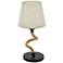 Eglo Rampside 15 3/4" High Black and Brown Accent Table Lamp