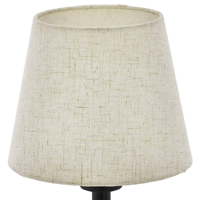 Image 3 Eglo Rampside 15 3/4" High Black and Brown Accent Table Lamp more views