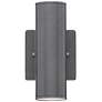 3_Eglo Riga 7 1/4" High Black Outdoor Wall Light