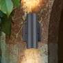 2_Eglo Riga 7 1/4" High Black Outdoor Wall Light