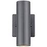 5_Eglo Riga 7 1/4" High Black Outdoor Wall Light more views