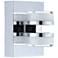 Eglo Romendo 6 1/4" High Chrome 2-Light LED Wall Sconce