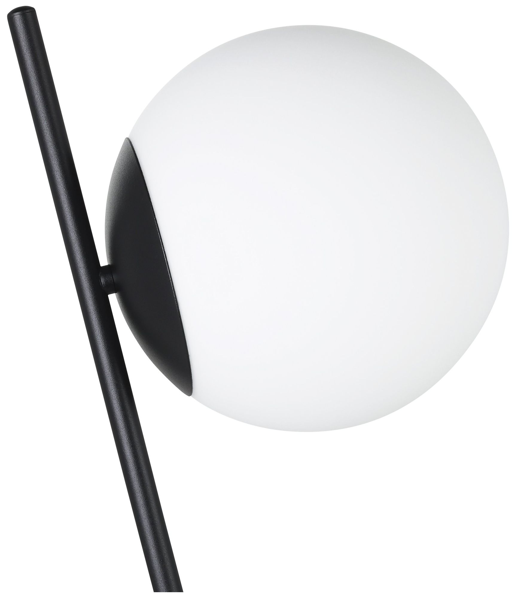 Image 5 Eglo Rondo 4 22 inch Black Table Lamp with White Glass Shade more views