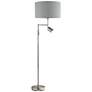 Eglo Santander Matte Nickel Metal LED Reading Floor Lamp