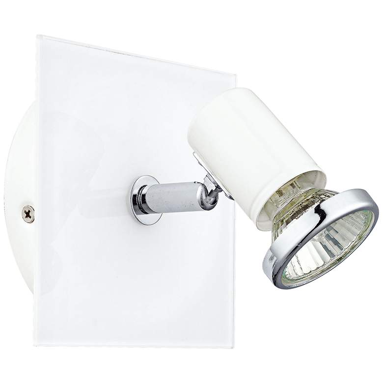 Image 1 Eglo Tamara White and Chrome Square Wall Track Light